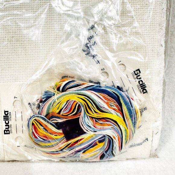 Bucilla Baby Counted Cross Stitch Birth Record Kit - New/Sealed (1998) - Picture 7 of 7